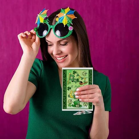 Generic العشب محظوظ خلفية واضحة Stamps يوم القديس باتريك يوم سيليكون شفاف المطاط ختم Stamps لصنع بطاقة DIY سكرابوكينغ ألبوم الصور الديكور in Saudi Arabia