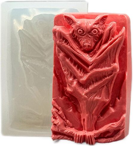 BAT Silicone Mold for SOAP Making, Candle, Plaster, Gypsum, Clay, Resin Casting and Other Crafts. in Saudi Arabia