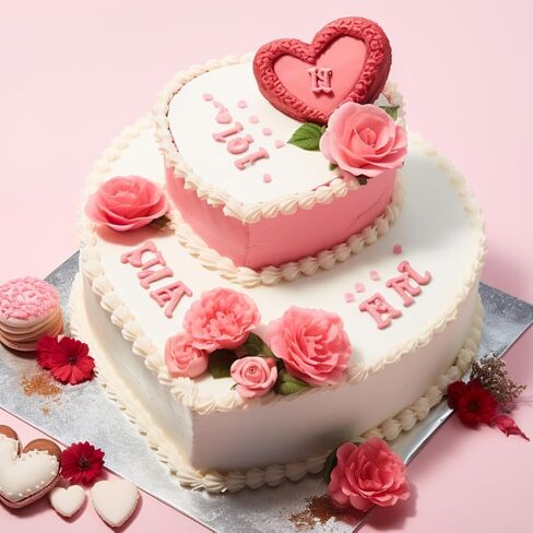 Luxshiny Polystyrene Cake Foam Dummy 3pcs Heart Shaped Foam Cake Mold Set White Cake Dummies Cake Modeling Ornament for Decorating, Baking, Wedding Display, 4"+6"+8" in Saudi Arabia