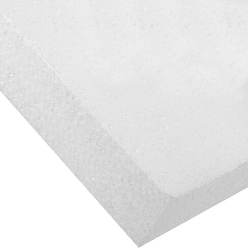 MUKLEI 7 عبوات من مكعبات الإسفنج الحرفية، 17 × 11 × 1 بوصة مستطيلة من ورقة البوليسترين كتل نحت الرغوة البيضاء للنحت الفني، والنمذجة، والمشروعات اليدوية in Saudi Arabia
