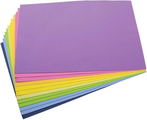 Darice Foam Sheets 12-Inch by 18-Inch, 12/Pkg, Fashion Colors in Saudi Arabia