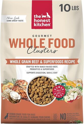 The Honest Kitchen Whole Food Clusters Whole Grain Beef & Oat Dry Dog Food, 5 lb Bag in Kuwait