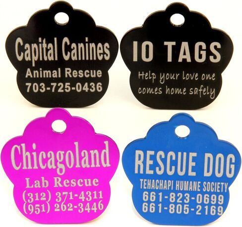 Laser Etched Bulk Lot Pet ID Tag for Dog & Cat Shelters, Rescues, Non Profits Org. and Special Events (Lot of 100) in Saudi Arabia