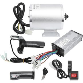 BTER Electric Brushless DC Motor Kit, 48V 2000W 4500rpm High Speed Brushless Motor Controller with 34A Controller and Throttle, Professional Electric Scooter Motor for Electric Scooter, E-Bike