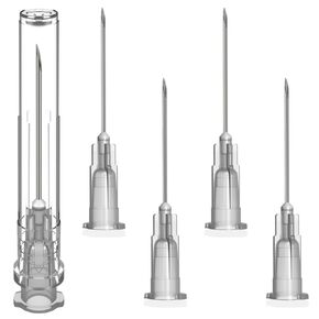 100 Pack 27Ga 1 Inch Luer Lock, Lab Accessories, Industrial Dispensing Accessories, Individually Packaged