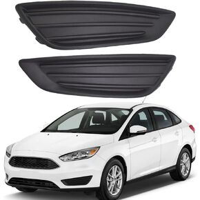 SEBLAFF 2Pcs Front Bumper Fog Light Cover Grilles Replacement for 2015-2018 Focus S/SE Models Left and Right Side