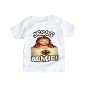 Jesus Baby Onesie SUPER SOFT Bodysuit or Kid Toddler Christian Catholic Rock Band Funny Church Shirt Faity Religious Fathers Day Gift JESUSHOMEBOY (6T Kids XS)