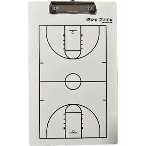 Basketball Coaches Clipboard Dry Erase Marker Large - 14.5" x 9" Size - Pro Tech Products