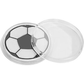 Soccer Flip Coin, Soccer Toss Coin Football Referee Judge Hard Alloy Coins Pick Side with Case for Matches Training