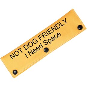 PWHAOO Nervous Rescue/Not Dog Friendly I Need Space Dog Leash Wrap Rescue Dogs Anxious Dogs Leash Sleeve (Nervous Rescue Sleeve)