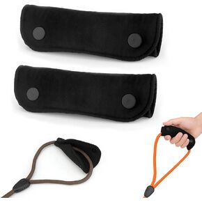TONYFY 2PCS Dog Leash Grip Handle Sleeve - Dog Leash Wrap - Soft Velvet & Polyester Mesh Ensure Comfortable Grip - Dog Leashes/Box/Bag Handle Cover Protection Pads