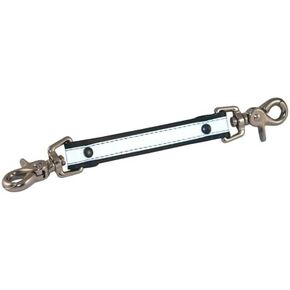 Boston Leather 5425 Reflective Anti-Sway Strap for Firefighter's Radio Strap. Plain Black Leather