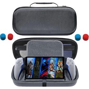 BGGCHEECA S-BU Hard Carrying Shell Case Compatible with PlayStation Portal Remote Player -with 4 Thumb Grip Caps, Accessories Storage Bag & Shockproof/Non-Drop and Anti-Collision. in Kuwait
