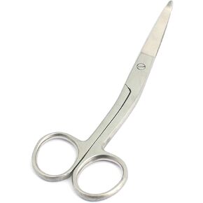 OdontoMed2011 Knowles Bandage Scissors, Angled Shank, 5.5" German Grade - Medical, Doctor Tools, Nurse Accessories 5 1/2 inch
