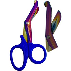 Titanium Rainbow EMT Trauma Shears Paramedic Shears Stainless Steel Bandage Scissors for Surgical Medical Purposes Sharp Scissor Perfect for EMS Doctors Nurses Cutting Bandages Premium German
