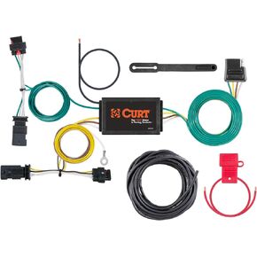 CURT 56369 Vehicle-Side Custom 4-Pin Trailer Wiring Harness, Fits Select Jeep Compass , Black