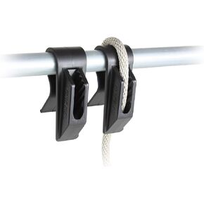 Folbe F045 - Quick Tender - Boat Fender Hanger Adjuster Clip (Sold in Pairs) - Fits 1 1/4" (32 mm) Rails - Black