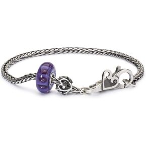 TROLLBEADS From the Heart Bracelet - Handcrafted Sterling Silver Charm Bracelet | Silver 925 | Starter Bracelets Collection Design Group