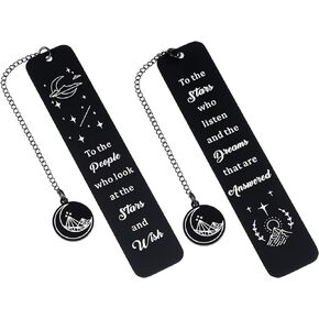 Inspirational Bookmark Gift for Women Men Merchandise Book Mark for Fans Book Lovers Reader Birthday Christmas Gift for Female Male Friends Bookaholic Gifts for Daughter from Mom 1 PCS Double-Sided