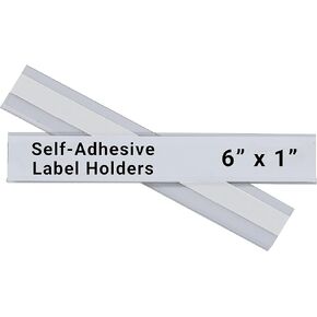 C-Line Self-Adhesive Label Holders, Top Load, 1 X 6, Clear, 50/pack
