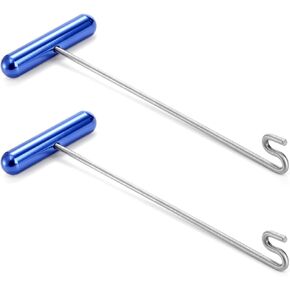 Elsjoy 2 Pack Fishing Hook Remover, 12" Fish Dehooker Tool Saltwater Fish Hook Remover, Shark Hook Removal Tool for Quick Removal