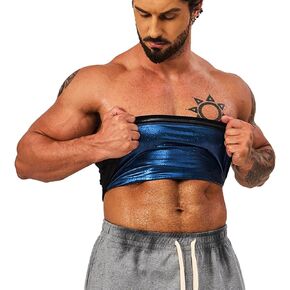 Waist Trimmer Trainer for Men Lower Belly Fat Sauna Suit Sweat Belt Belly Stomach Wraps Slimming Belt Plus Size