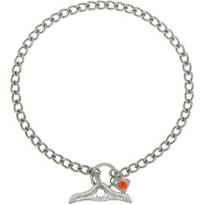 Herm Sprenger Stainless Steel Dog Training Collar with Toggle Closure and Round Links Dog Chain for Small Medium Large Dogs Made in Germany (24in (Neck Size up to 22in))