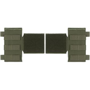 JFFCESTORE Tactical Vest Side Expansion Platform Panel Molle Webbing Module Accessories, Hook and Loop/G Hook Mounting