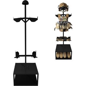 Montex Tactical Gear Stand, Tactical Vest Stand, Military Gear Holder, Police Gear Holder, Heavy Duty Steel, Black in Kuwait