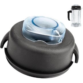 Blender Replacement Lid Compatible with Vitamix 5200&5000 Blender Pitcher, 2-Part Lid and Plug Fit for Vitamix 64-Ounce High Profile Container Blender Parts