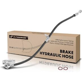A-Premium Front Passenger Brake Hydraulic Hose Compatible with Select Honda Models - Insight 2010 2011 2012 2013 2014 - Replace# 01464TM8A01