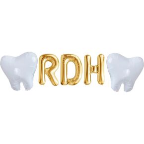 RDH Dental College Graduation Party Decorations for her, 2024 Grad supplies for women Registered Dental Hygienist 0358