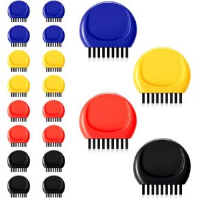 Nuanchu Pocket Golf Club Groove Brush Mini Golf Club Brushes Golf Club Groove Cleaner Golf Club Groove Cleaning Tool for Cleaning Golf Heads Golf Balls and Shoes, Black, Red, Blue, Yellow