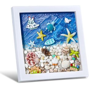 DIY Your Own Beach Arts and Crafts Painting Kit, Kids Arts &Crafts Supplies, DIY Picture Frame Creativity Art Toys Gifts for Boys&Girls, Arts and Crafts Activities for Kid 4 5 6 7 8 10 11 12 Year Old in Kuwait