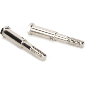 2pcs 45 Steel Front Axle Shaft for Rc Hobby Model Car 1-10 Ecx 2Wd Series Ecx Ruckus Parts Ecx Torment Parts Upgraded Hop-Up Parts(Silver)