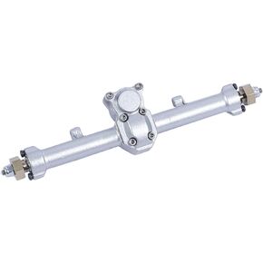 RZXYL Aluminum Complete Rear Axle for 1/24 Axial SCX24 AXI00001 AXI00002 AXI90081 RC Crawler Car Upgrades (Silver)