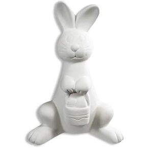 أرنب عيد الفصح اللطيف مع سلة - قم بطلاء تذكار السيراميك الخاص بك in Kuwait
