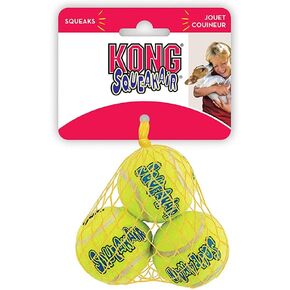 KONG Air Squeakers Tennis Balls X-Small - 1.5" Diameter (3 Pack) - Pack of 4