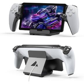 Stand Base Compatible with Rog Ally X/PS5 Portal,Frosted Aluminum Alloy Playstand with Anti-Slip Holder for PlayStation Portal Handheld Console,Switch,Rog Alloy-Black
