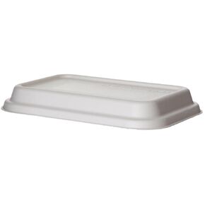 Eco-Products Compostable 12-16oz To Go Containers Dome Lids, Case of 400, Vanguard Tops, Disposable Renewable White Molded Fiber, No PFAS, Tree-Free, Lid Available, ASTM, BPI-Certified