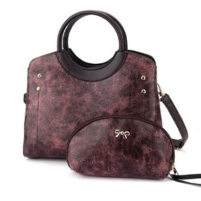 Women Tote Bag Fashion Top Handbag Shoulder Bags Leather Satchel Purses with Wallet