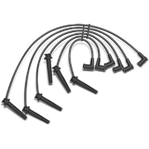 A-Premium Ignition Spark Plug Wires Set of 6 Compatible with Ford Taurus Mercury Sable 2001 2002 2003 3.0L