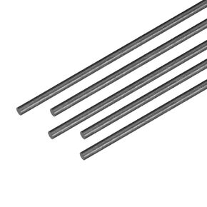 uxcell Carbon Fiber Bar Support Poles for RC Airplane DIY Craft 1mm Matte Pole US, 400mm 15.7 Inches, 5pcs