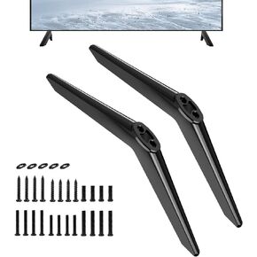 (Upgraded Version) TV Stand Legs for Vizio TV Replacement Stand Base for Vizio D24FM-K01 D32H-J09 D40f-J09 V505-J01 V555-J01 V585-H11 V585-H1 V585-J01 TV Legs Replacement for Vizio with Screws
