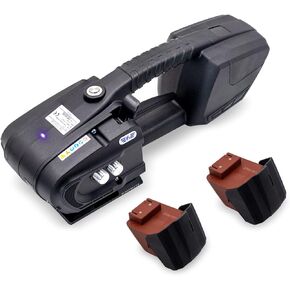 CAPTOK Electric Strapping Machine 2 * 4000mAh Battery Automatic Hot Melting Banding Tools for 1/2 to 5/8inch PP/PET Bander Packaging Tensioner