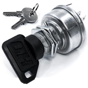 HD Switch Ignition Switch fits John Deere Gator 4x2 4x4 6x4 SR95 Military CS CX TH TS TX RSX XUV RSX850i RSX860i XUV620i XUV625i XUV825i XUV850D - Sport Turf E-Gator HPX - 3 Keys & Free Carabiner