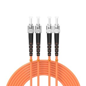 Buacoz 0.6Meter 2ft LC/UPC-SC/UPC Multi-Mode Fiber Optic Cable LC to SC OM1 Jumper Optical Patch Cord Duplex 62.5/125um Orange LC-SC