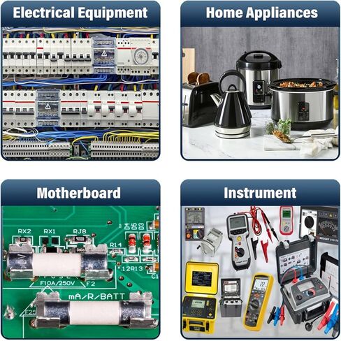 ALLECIN 10A 250V 6x30MM صمامات سيراميك بطيئة النفخ 10 أمبير 250 فولت 0.24 × 1.18 بوصة أنبوب تأخير الوقت T10AL250V (عبوة من 10 قطع) in Kuwait