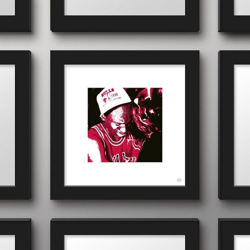 Trends International Gallery Pops Michael Jordan - 1991 Championship Trophy Wall Art Wall Poster, 12.00" x 12.00", Black Frame Version in Saudi Arabia