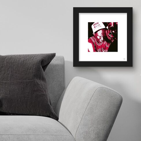 Trends International Gallery Pops Michael Jordan - 1991 Championship Trophy Wall Art Wall Poster, 12.00" x 12.00", Black Frame Version in Saudi Arabia
